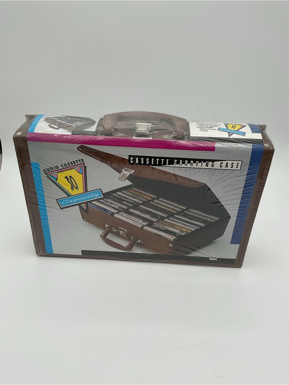 New Vintage Audio Cassette Carrying Case - Holds 30 Cassettes